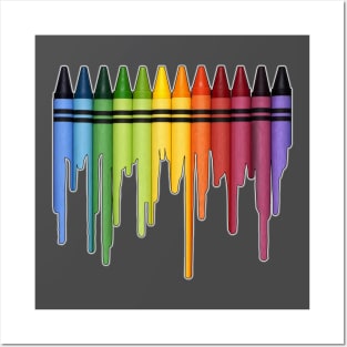 Melting Crayons Posters and Art